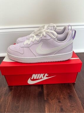 Nike Purple Sneakers Shoes Court Borough Low Recraft Lilac Lavender 6.5 Youth